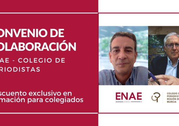 Nuevo acuerdo de colaboración entre ENAE y el Colegio de Periodistas