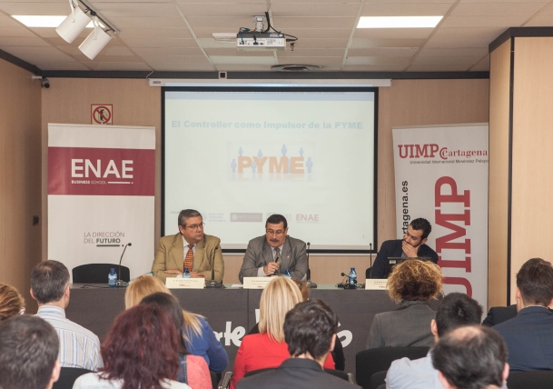 Firma de Convenio colaboración ENAE Business School - Universidad Internacional Menéndez Pelayo y Conferencia "El Controller Impulsor de la Pyme".
