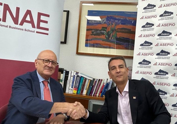 ENAE Business School y ASEPIO firman un acuerdo de colaboración para impulsar la formación y el desarrollo profesional en el Polígono Oeste de Alcantarilla