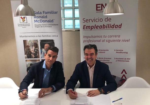 ENAE firma el convenio de colaboración con la Fundación Infantil Ronald McDonald 
